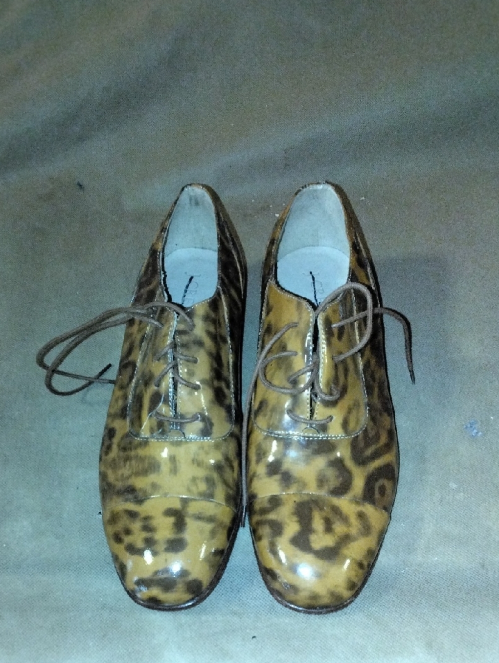 JCrew Women's's Leopard Print Lace-Up Dress Shoes - Brown
